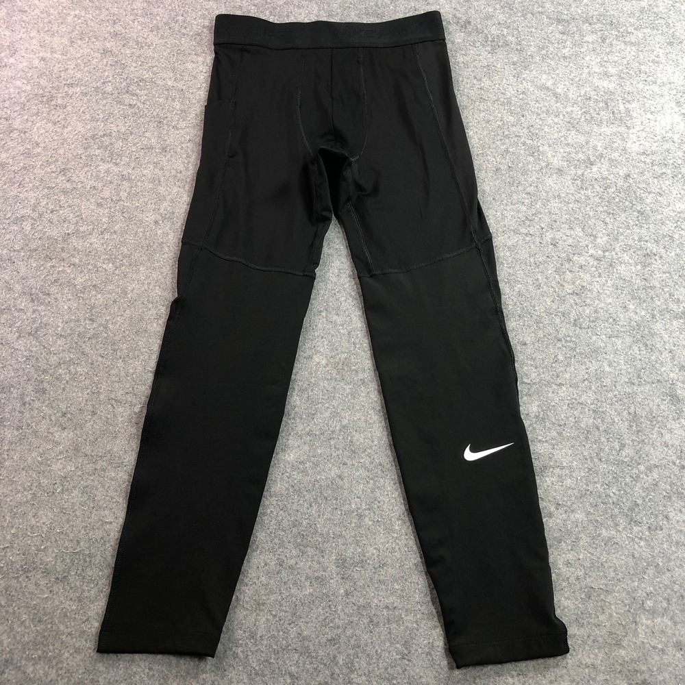 Nike Pro Mens Compression Tights XL Black Side Pocket Dri-FIT BV5641-010